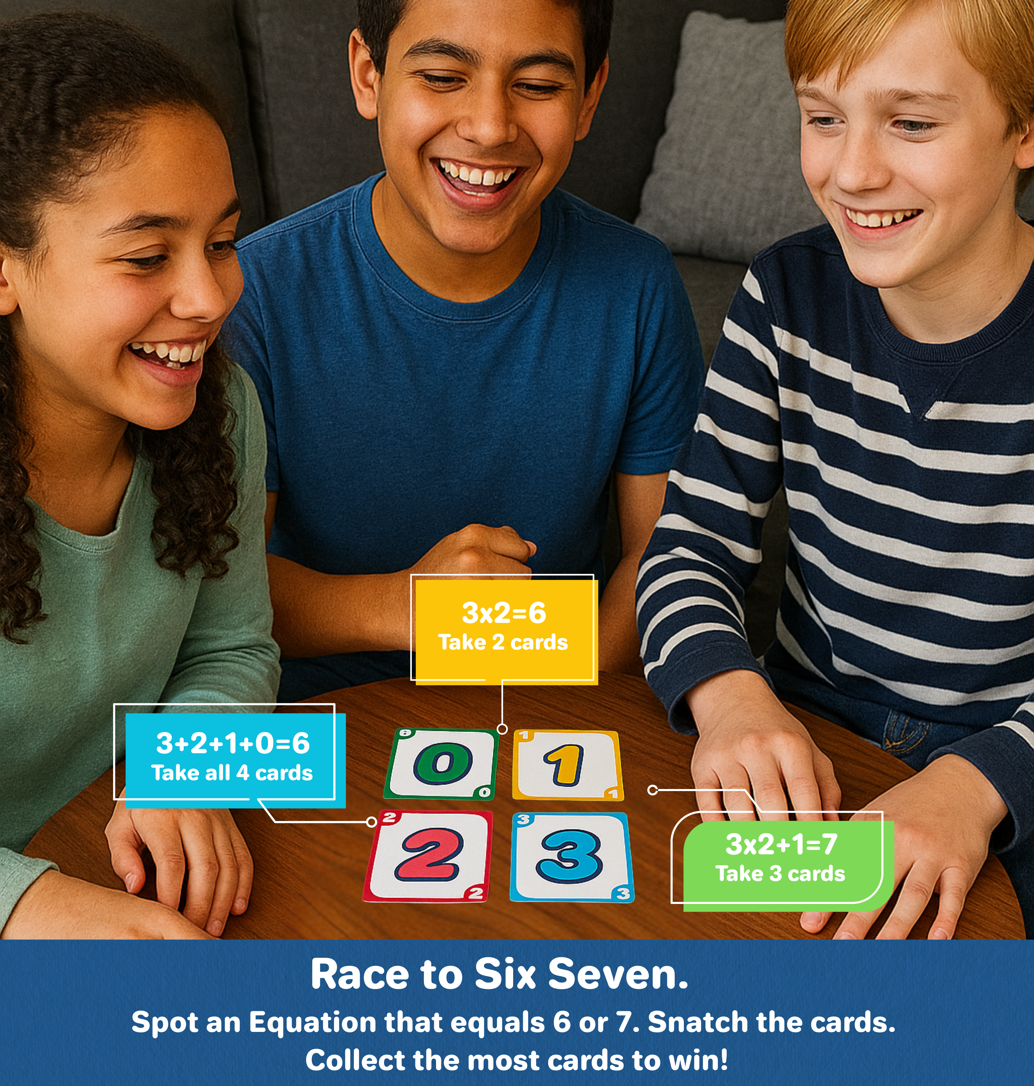 Six Seven – The Hilarious 6-7 Math Card Game for Kids & Families