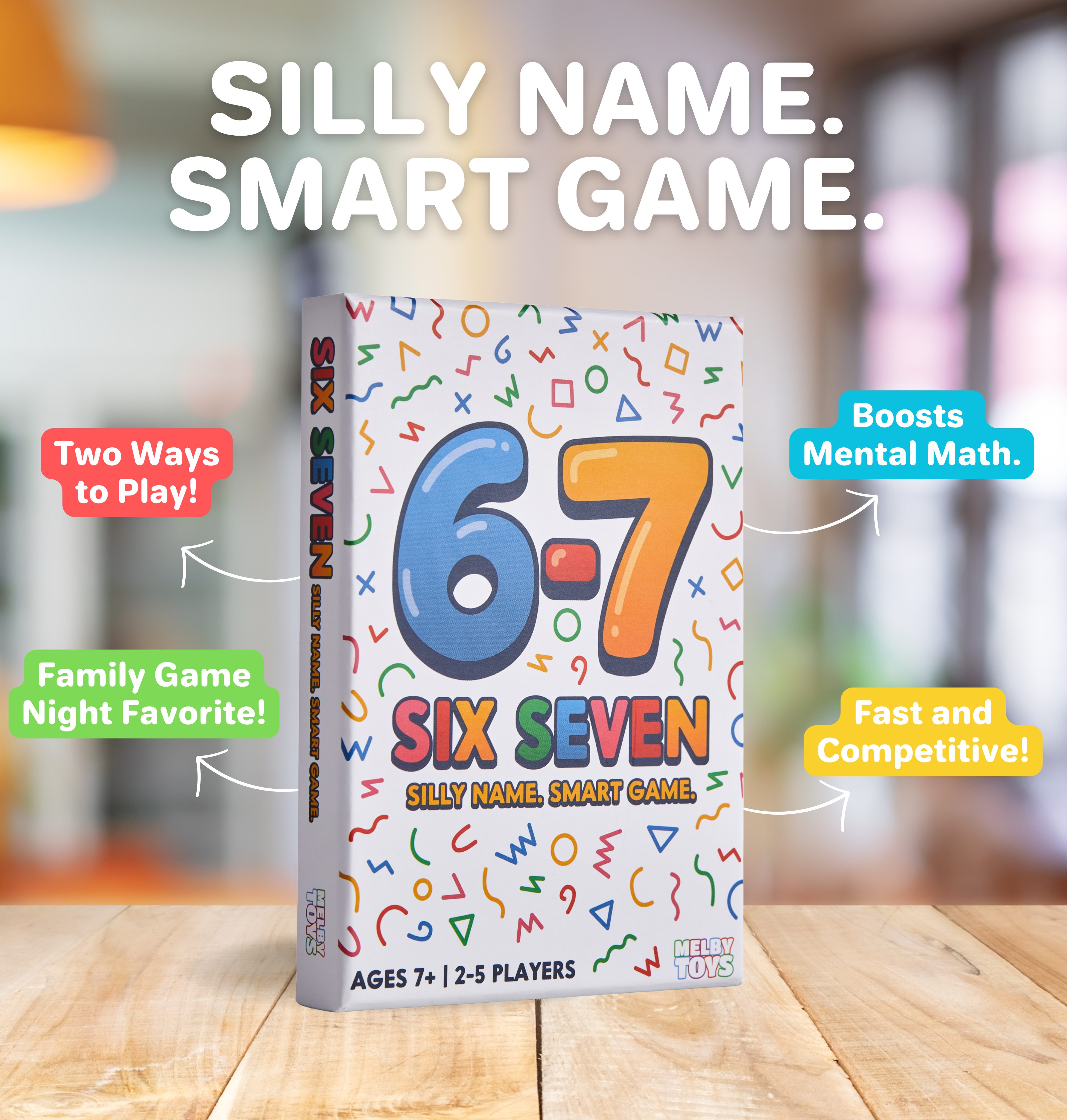 Six Seven – The Hilarious 6-7 Math Card Game for Kids & Families