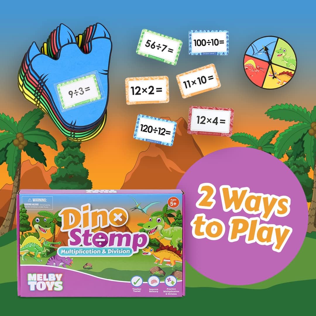 Dino Stomp - Multiplication and Division
