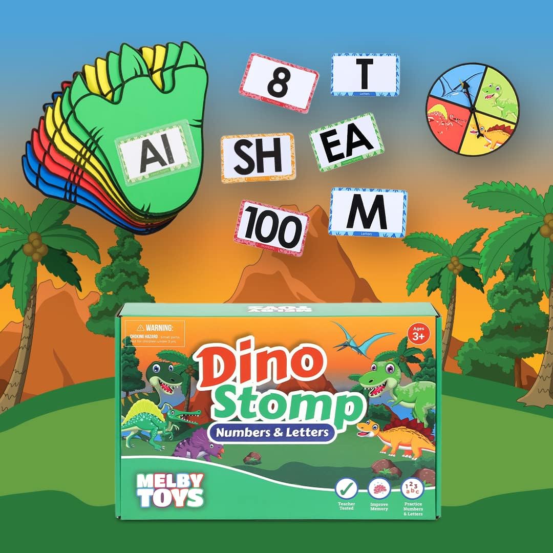 Dino Stomp - Letters and Numbers