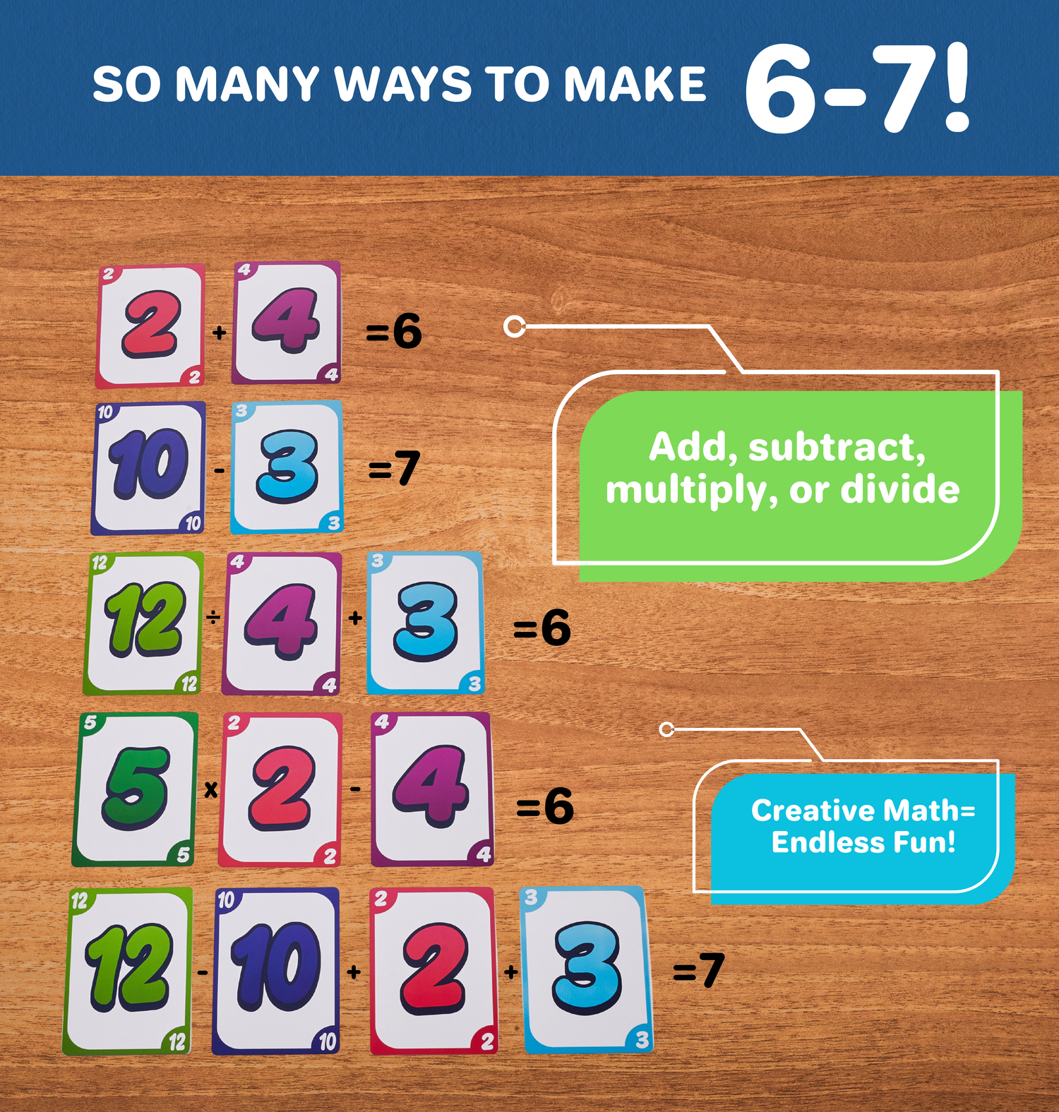 Six Seven – The Hilarious 6-7 Math Card Game for Kids &amp; Families