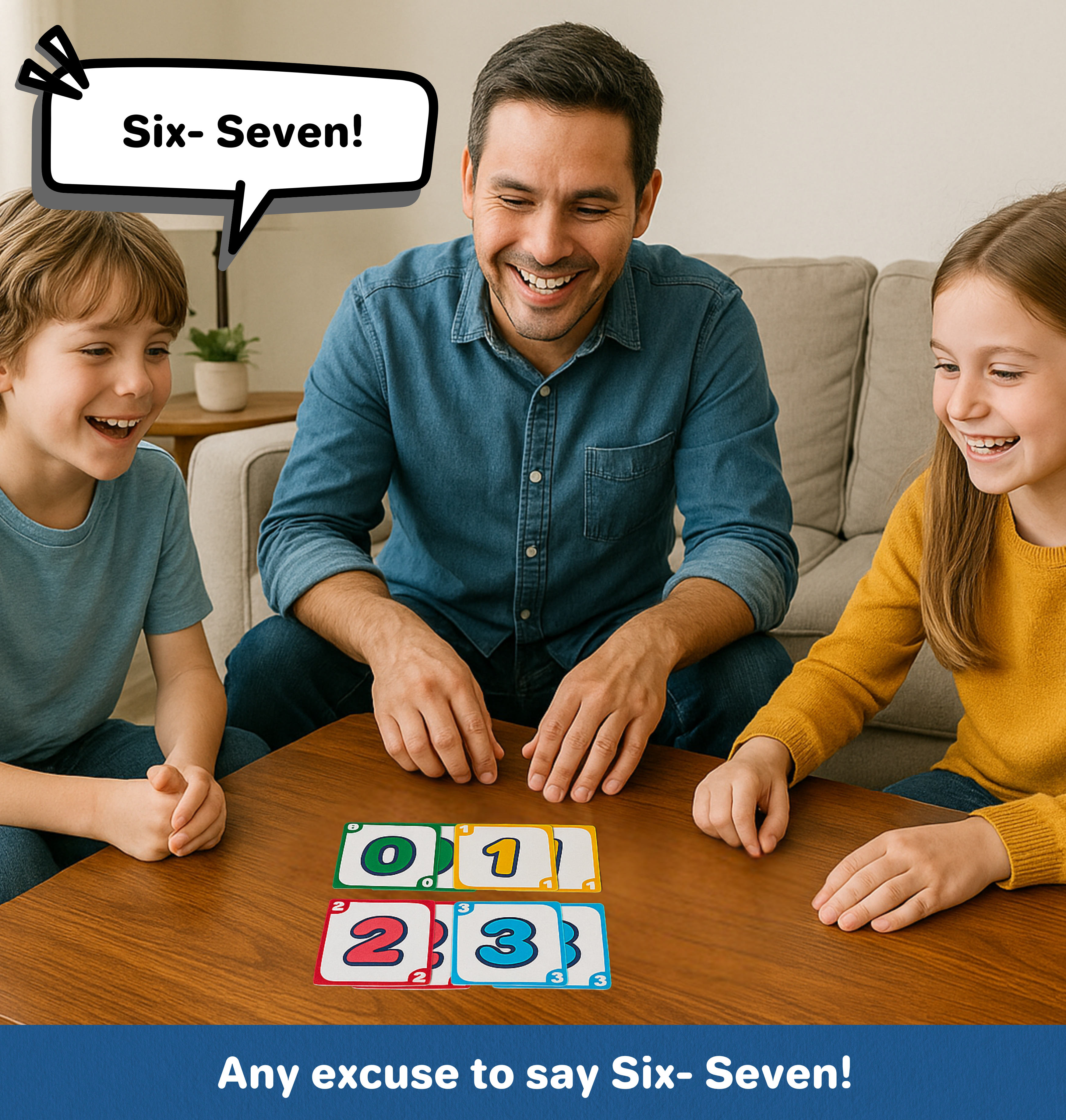 Six Seven – The Hilarious 6-7 Math Card Game for Kids &amp; Families