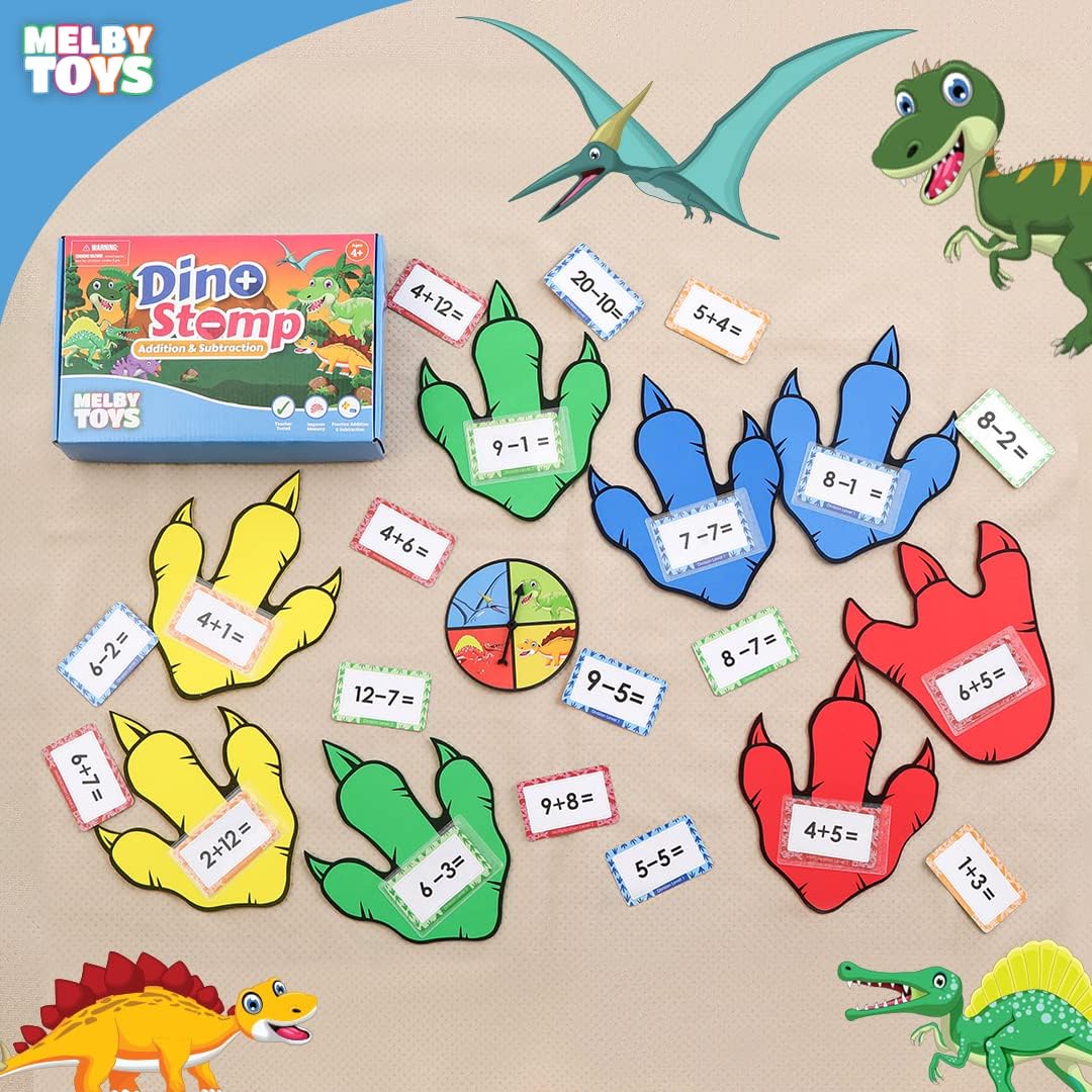 Dino Stomp - Addition and Subtraction